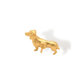Pin perro salchicha vista posterior